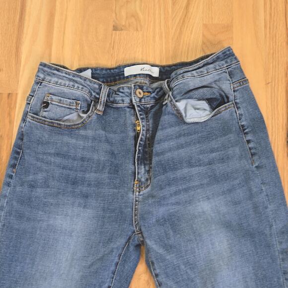 Kancan women's distressed cropped jeans size 15/31 - Picture 3 of 6